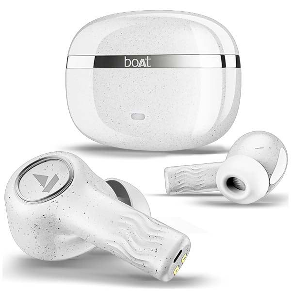 boAt Nirvana Iris Truly Wireless in Ear Ear Buds w/Up to 32 dB Active Noise Cancellation (Quartz White) – TechCure India
