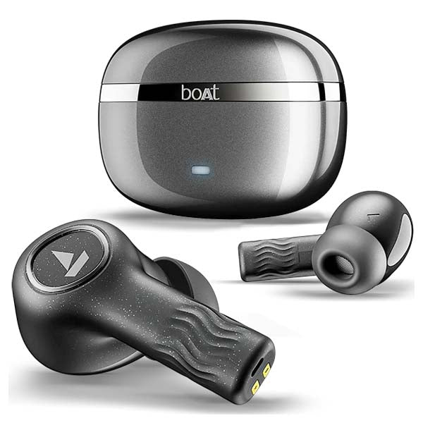 boAt Nirvana Iris Truly Wireless in Ear Ear Buds w/Up to 32 dB Active Noise Cancellation (Crystal Black) – TechCure India