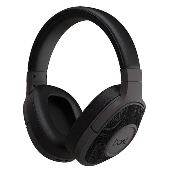 boAt Rockerz 550 Bluetooth Wireless Over Ear Headphones with Mic Upto 20 Hours Playback, 50MM Drivers, Soft Padded Ear Cushions and Physical Noise Isolation (Black) – TechCure India