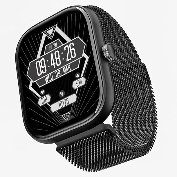 boAt Wave Sigma w/ 2.01″ (5.1 cm) HD Display Smart Watch (Metal Black) – TechCure India