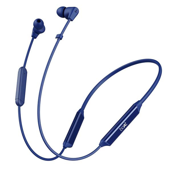 Boat Rockerz Trinity in Ear Earphones with 150H Playtime, Crystal Bionic Sound Powered by HiFi, Signature Sound, Beast™ Mode, ENx™ Tech, ASAP™ Charge, IPX5, Dual Pairing (Just Blue) – TechCure India