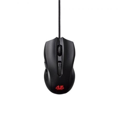 ASUS Cerberus Wired Ambidextrous Optical Gaming Mouse ( CERBERUS ) ( 2500DPI / 6 Macro Buttons ) ( Black ) - 3