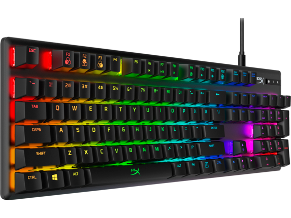 HYPERX Alloy Origins Full Size RGB Mechanical Gaming Keyboard (HyperX Aqua Switch) - 4