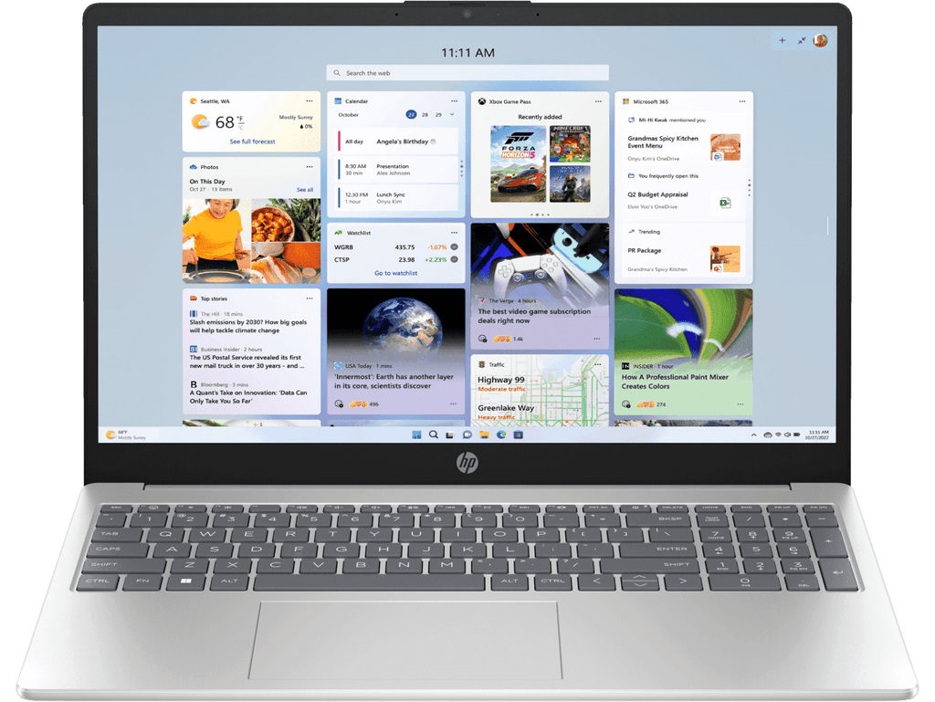 HP 15 FD0624TU [CI3-1315U/8GB/512GB SSD/WIN11 HOME+MS24/15.6"/INTEGRATED GRAPHICS/1 YEAR(S)/SILVER] – TechCure India
