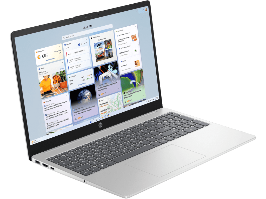 HP 15 FD0624TU [CI3-1315U/8GB/512GB SSD/WIN11 HOME+MS24/15.6"/INTEGRATED GRAPHICS/1 YEAR(S)/SILVER] – TechCure India