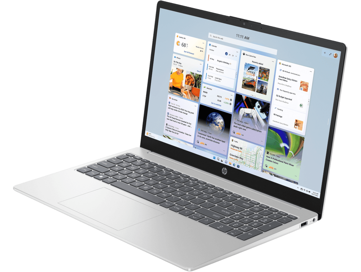 HP 15 FD0624TU [CI3-1315U/8GB/512GB SSD/WIN11 HOME+MS24/15.6"/INTEGRATED GRAPHICS/1 YEAR(S)/SILVER] – TechCure India