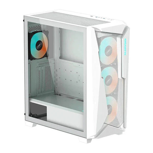 GIGABYTE C301 Glass ARGB EATX Mid Tower Cabinet (White) - 2