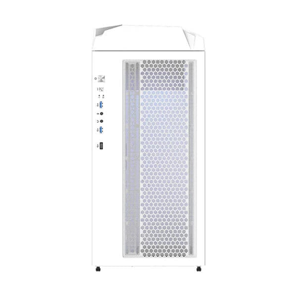 GIGABYTE C301 Glass ARGB EATX Mid Tower Cabinet (White) - 5