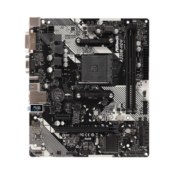 ASROCK A320M-HDV R4.0 DDR4 AMD Motherboard - 2