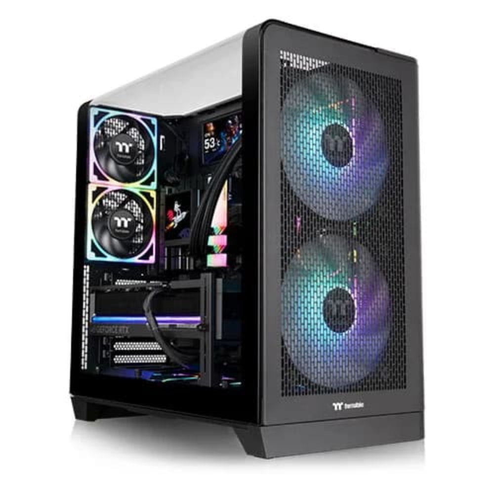 THERMALTAKE View 390 Air ARGB ATX Mid Tower Cabinet ( Black ) – TechCure India