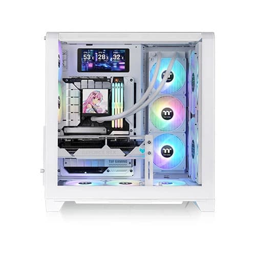 Thermaltake View 390 Air ARGB Snow White ATX Mid Tower Case – TechCure India
