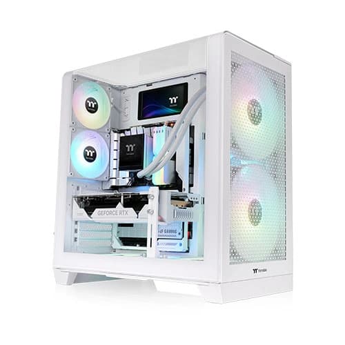 Thermaltake View 390 Air ARGB Snow White ATX Mid Tower Case – TechCure India