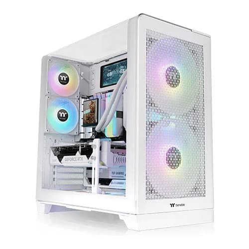 Thermaltake View 390 Air ARGB Snow White ATX Mid Tower Case – TechCure India