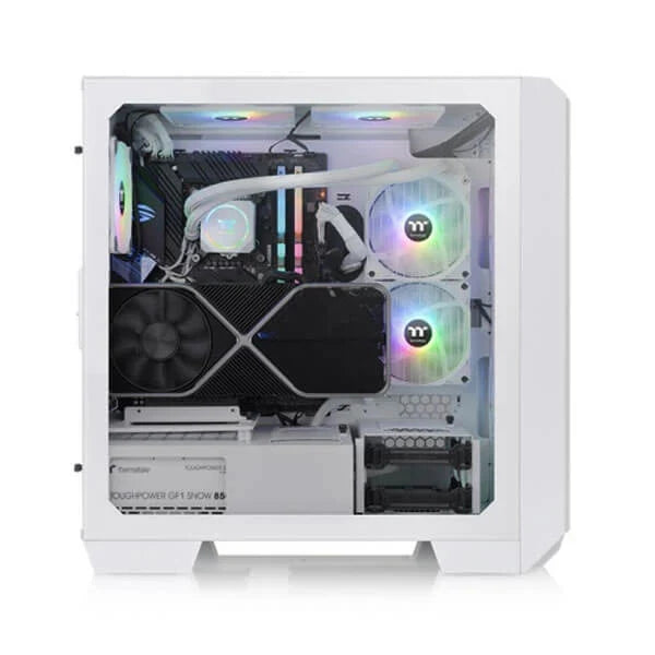 THERMALTAKE View 300 MX Snow ARGB EATX Mid Tower Cabinet (White) – TechCure India