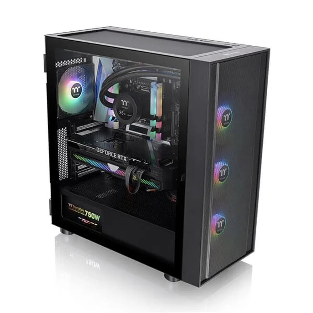 THERMALTAKE H570 ARGB EATX Mid Tower Cabinet (Black) - 3