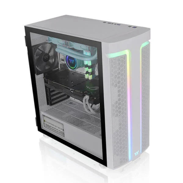 THERMALTAKE H590 Snow ARGB EATX Mid Tower Cabinet (White) - 2