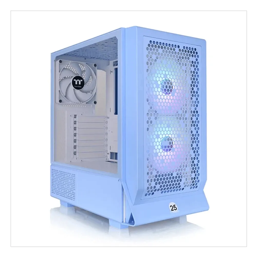 THERMALTAKE Ceres 330 TG EATX ARGB Mid Tower Cabinet (Hydrangea Blue) - 3