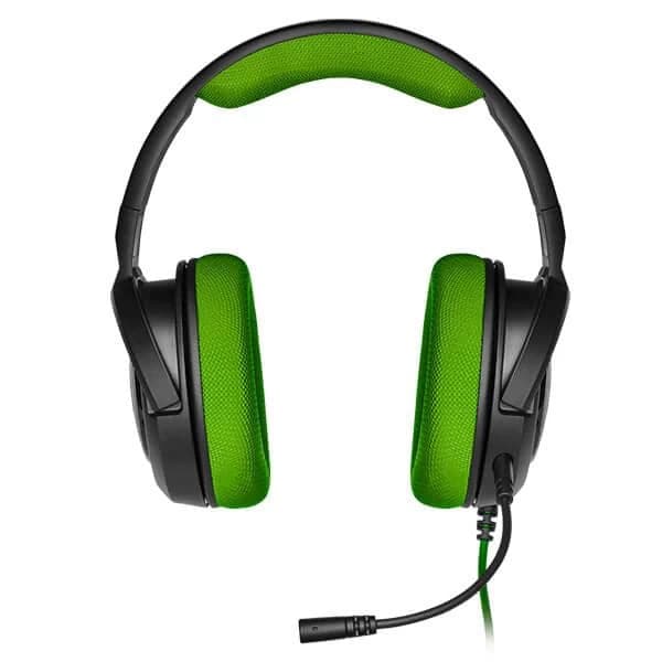 CORSAIR HS35 3.5mm Wired Stereo Gaming Headphones With Mic ( Green ) ( PC/Mobile/Mac/Xbox ) - 4