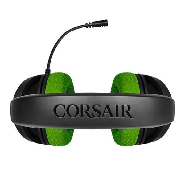 CORSAIR HS35 3.5mm Wired Stereo Gaming Headphones With Mic ( Green ) ( PC/Mobile/Mac/Xbox ) - 5