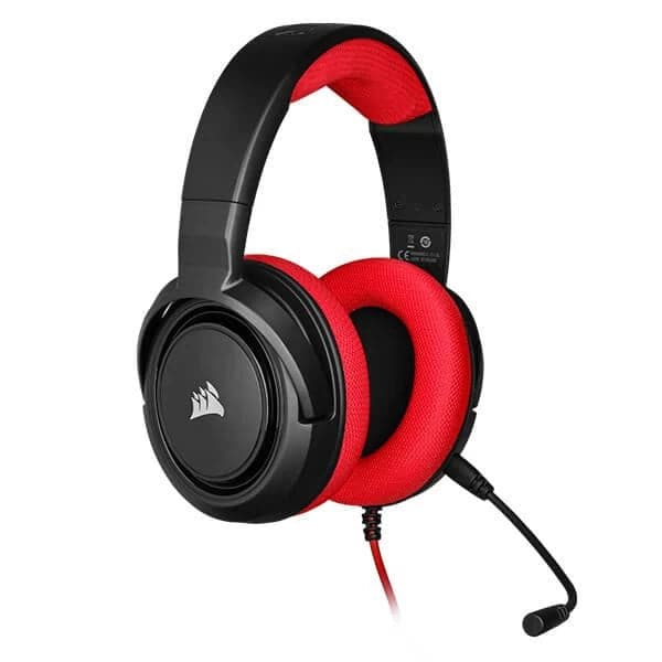 CORSAIR HS35 Wired Stereo Gaming Headphone With Mic ( Red ) ( PC/Mobile/Mac/Xbox ) - 2