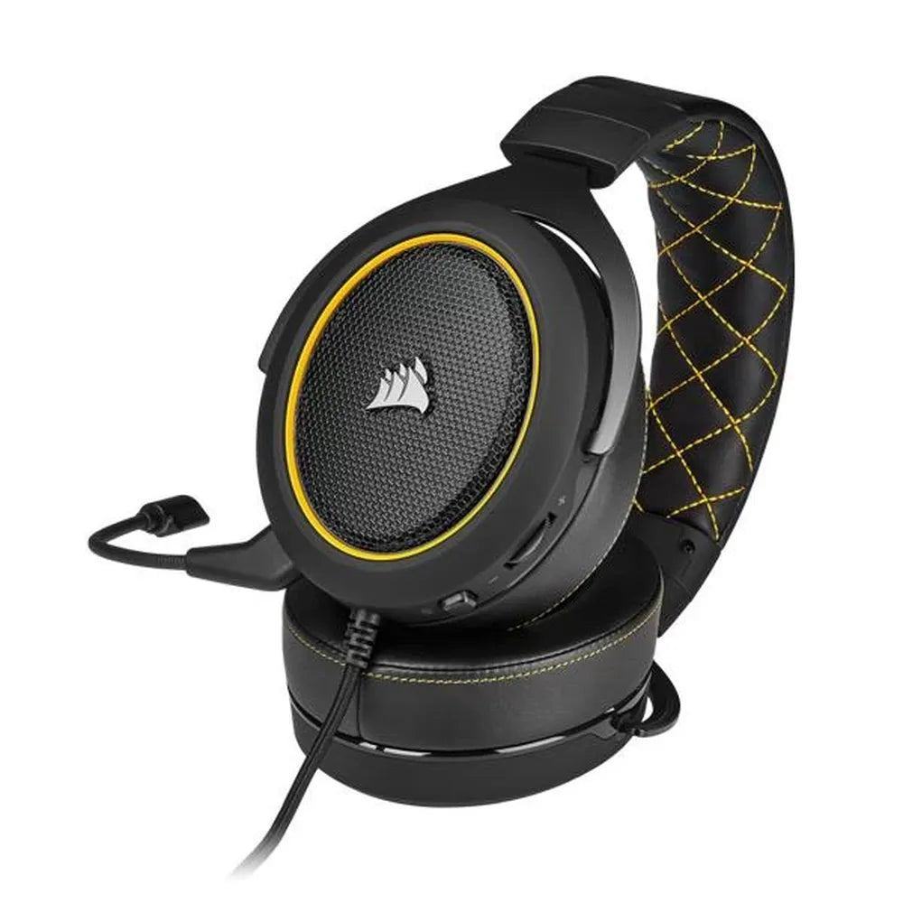 CORSAIR HS60 Pro 7.1 Surround Wired Gaming Headphone With Mic ( Yellow ) ( PC/PS4/XBOX One ) - 3