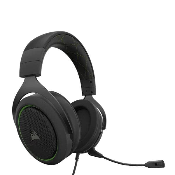 CORSAIR HS50 3.5mm Wired Stereo Gaming Headphone With Mic ( Green ) ( PC/Mobile/Mac/Xbox ) - 3