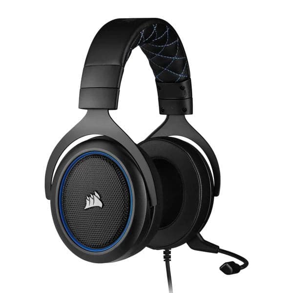 CORSAIR HS50 3.5mm Wired Stereo Gaming Headphone With Mic ( Blue ) ( PC/Mobile/Mac/Xbox ) - 2