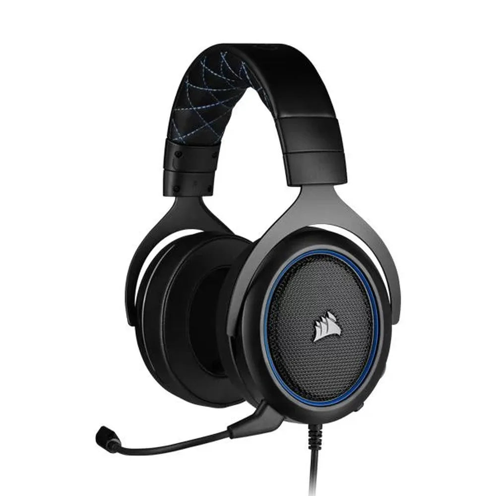 CORSAIR HS50 Pro 3.5mm Wired Stereo Gaming Headphone With Mic ( Blue) ( PC/Mobile/Mac/Xbox ) - 2
