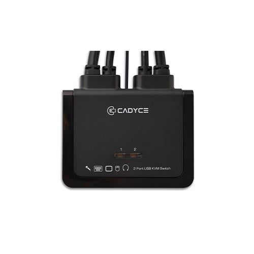 Cadyce 2 Port HDMI USB KVM Switch CA-HDK200 – TechCure India