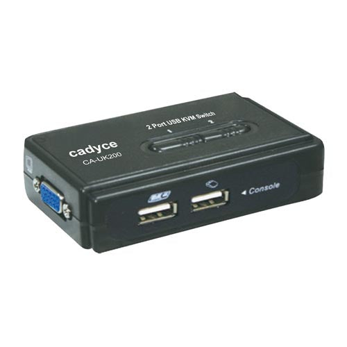 Cadyce 2-Port USB KVM Switch CA-UK200 – TechCure India