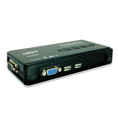 Cadyce 4-Port USB KVM Switch CA-UK400 – TechCure India
