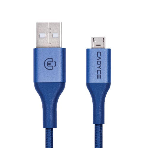 Cadyce CADMiUM USB to Micro-USB Braided Cable Blue CA-UMICROBlue – TechCure India