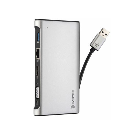 Cadyce USB 3.0 Travel Docking Station CA-U3TDS – TechCure India