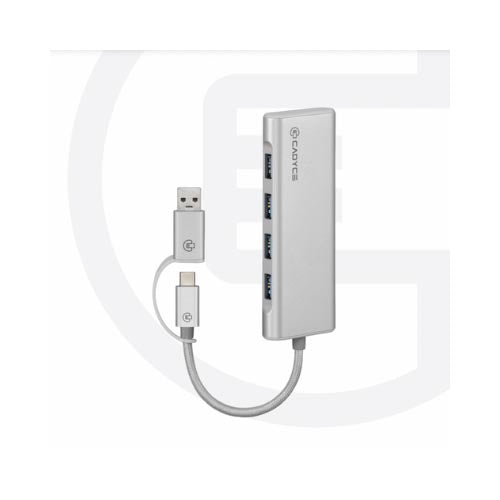 Cadyce USB-C and USB 3.0 4-Port Hub CA-UC4H – TechCure India
