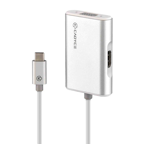 Cadyce USB-C to HDMI (4K) & VGA Adapter CA-CVHD – TechCure India