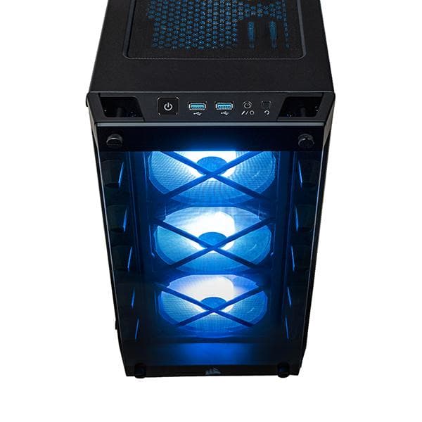 CORSAIR iCUE 465X RGB ATX Mid Tower Cabinet with SP120 RGB Fans (Black) - 4