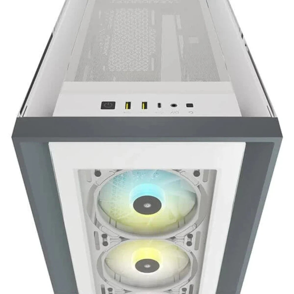 CORSAIR iCUE 5000X RGB ATX Mid Tower Cabinet (White) - 6