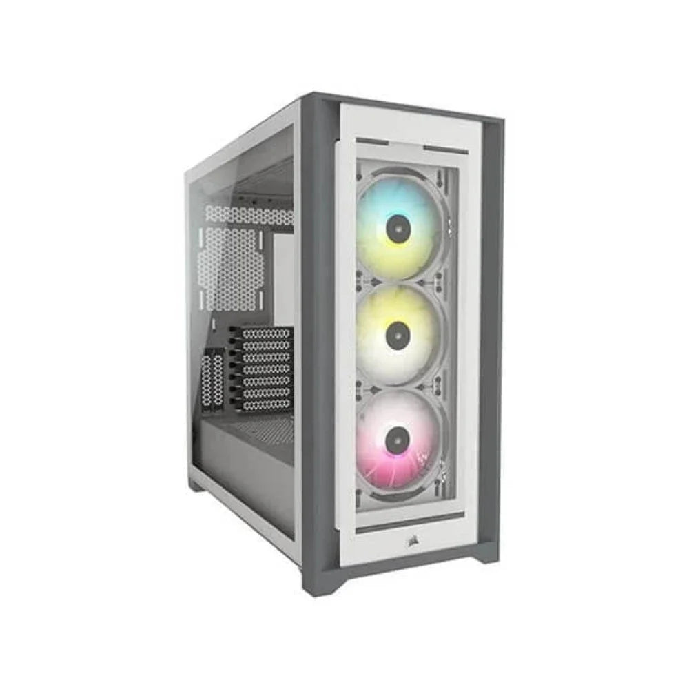 CORSAIR iCUE 5000X RGB ATX Mid Tower Cabinet (White)