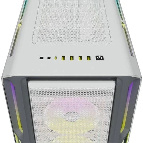 CORSAIR iCUE 5000T RGB EATX Mid Tower Cabinet (White) - 4
