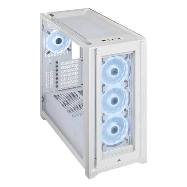 CORSAIR iCUE 5000X RGB QL Edition EATX Mid Tower Cabinet (White) - 6