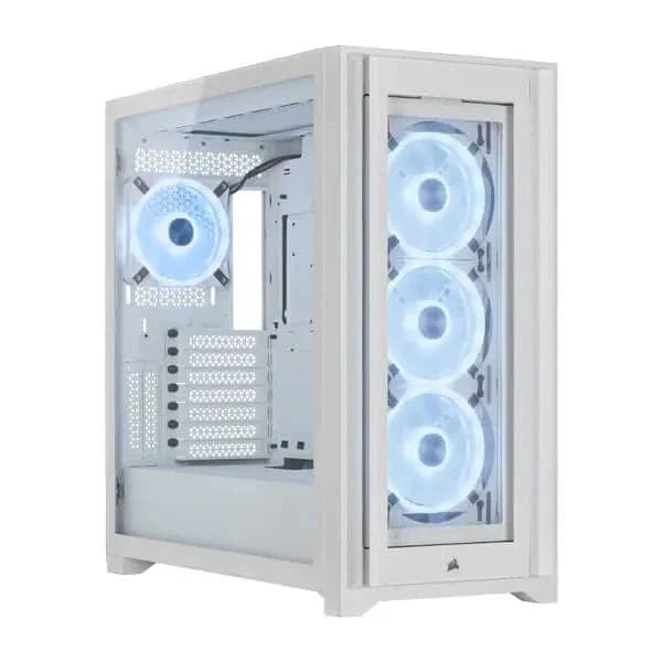 CORSAIR iCUE 5000X RGB QL Edition EATX Mid Tower Cabinet (White) - 4