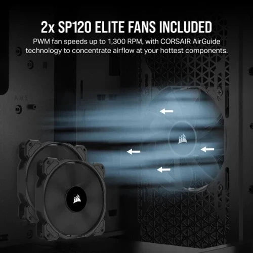 CORSAIR 3000D Airflow ATX Mid Tower Cabinet (Black) - 3