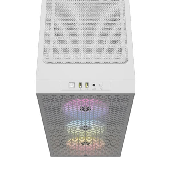 Corsair 3000D RGB Airflow Mid-Tower (ATX) Cabinet (White) – TechCure India