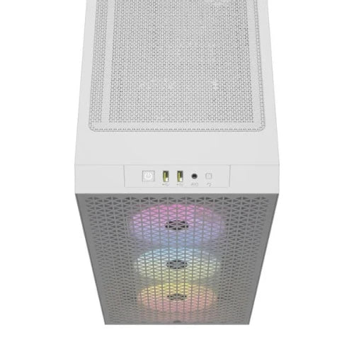 CORSAIR 3000D RGB Airflow ATX Mid Tower Cabinet (White) - 5