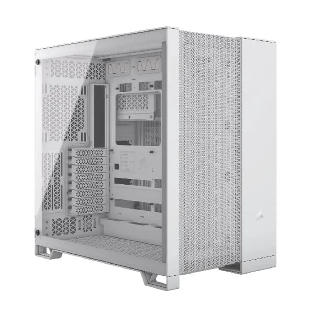 CORSAIR 6500D Airflow EATX Mid Tower Dual Chamber Cabinet (White) - 3