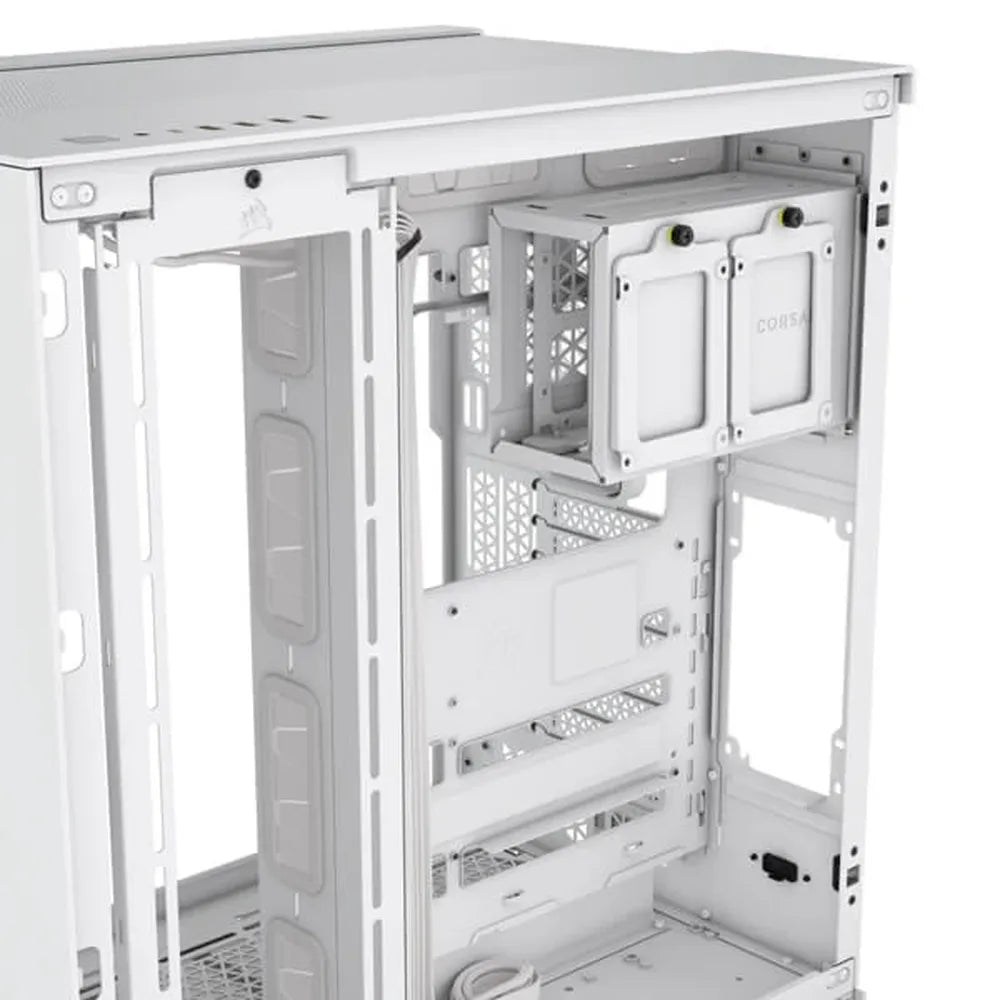CORSAIR 6500D Airflow EATX Mid Tower Dual Chamber Cabinet (White) - 5