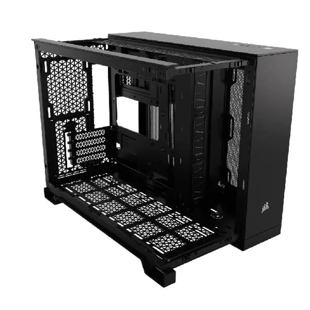 CORSAIR 2500D Airflow MATX Mini Tower Dual Chamber Cabinet (Black) - 3