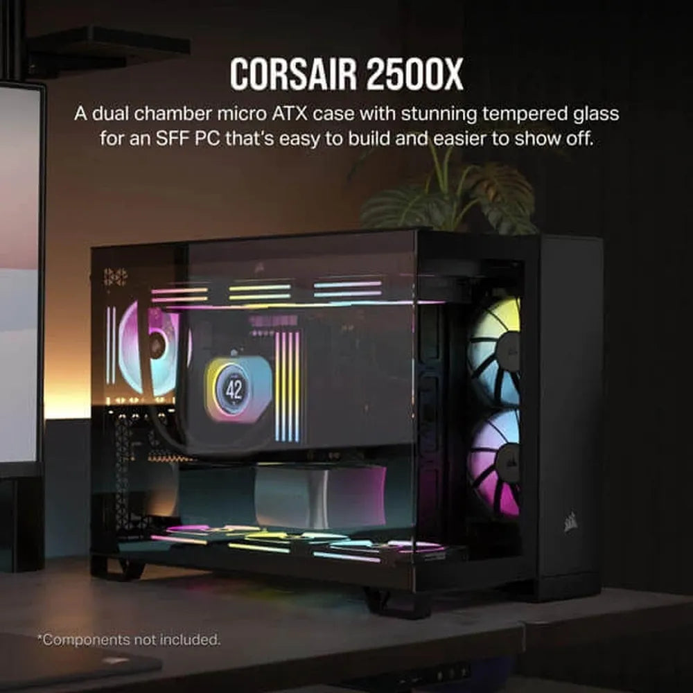 CORSAIR 2500X ATX Mid Tower Dual Chamber Cabinet (Black) - 3