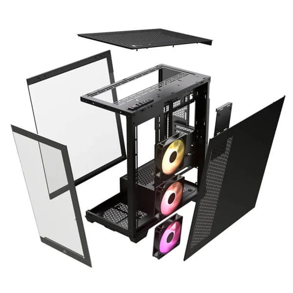 CORSAIR 3500X ARGB EATX Mid Tower Cabinet ( Black ) - 5