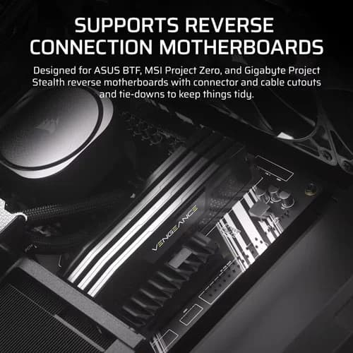 CORSAIR Frame 4000D RS ARGB EATX Mid Tower Cabinet ( Black ) - 3